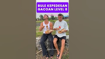 Bule Makan Gacoan Level 8 Sampai Nangis #reaksibule #miegacoan