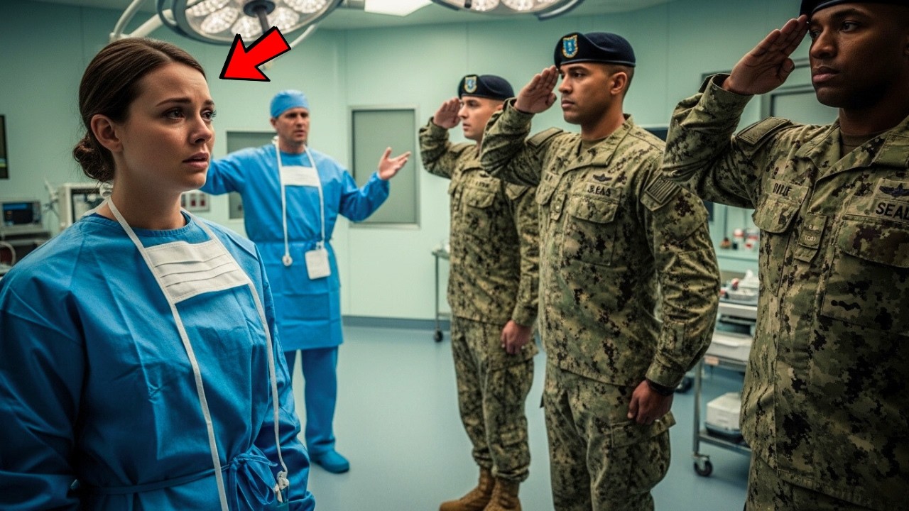 Хирург сказала, что она слишком медлительна, , затем вошли трое морских пехотинцев и отдали ей честь