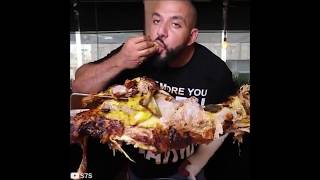 Men Eating 22 Kg Goat For Compeion Full Meat Of Goat