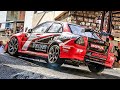 INSANE Driving Skills Narrow Streets || 550Hp Lancer Evo HillClimb Monster