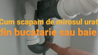 CUM SCAPAM DE MIROSUL URAT DE LA BUCATARIE /BAIE