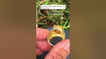 Nhẫn Saphia Vàng Lục Yên Yên Bái Suất Sắc/TrieuGold0854589999_Zalo0947502999#Shorts