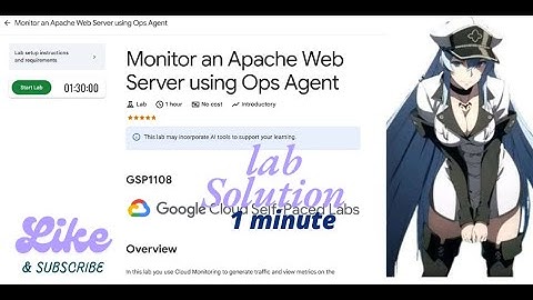 Monitor an Apache Web Server using Ops Agent  || GSP1108 ||Qwiklabs Arcade 2025.