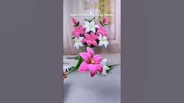 Easy diy pipe cleaner lily petals | fuzzy wire flower tutorial #diy #flowerscraft #handmadepipes