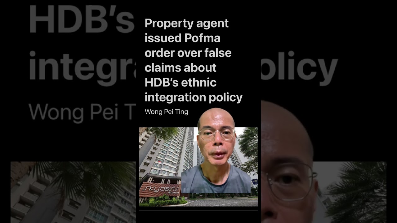 Property agent issued Pofma order over false claims of HDB’s EIP…