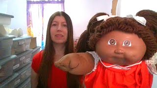 Kristy's Cabbies- Holly Cabbage Patch Kids Doll Collection head mold 3 African American red dress