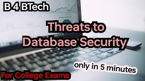 Threats to Database Security || Database Security threats in Secured Computing || Cloud Computing