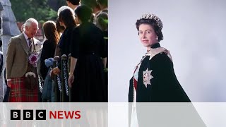 King Charles III marks anniversary of Queen Elizabeth II's death - BBC News