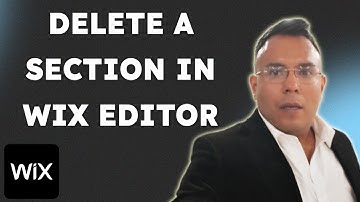 How to Delete a Section in Wix Editor (Quick & Easy Guide)  { 2025 edition }