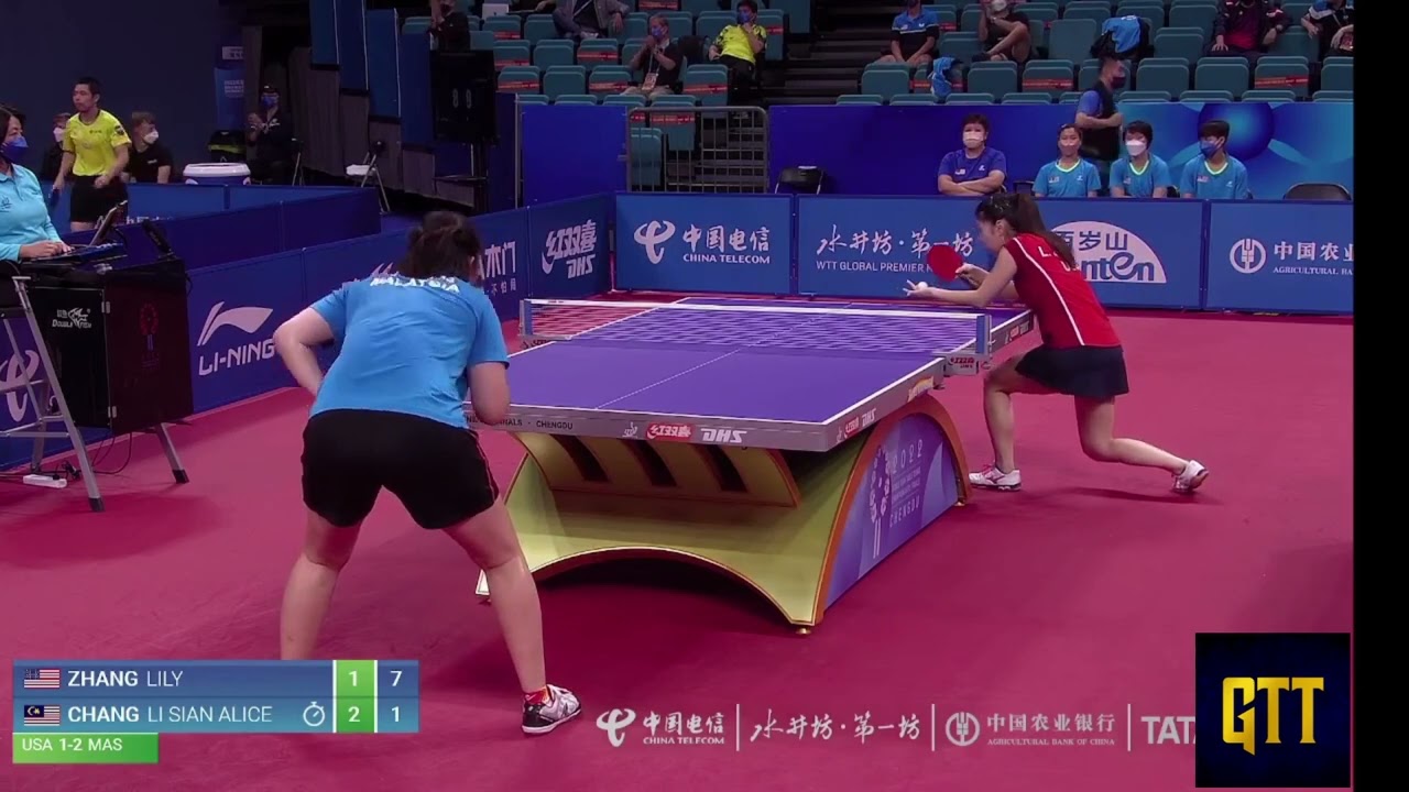 Alice Chang (MAS) vs Lily Zhang (USA) WT Groups World Team Table