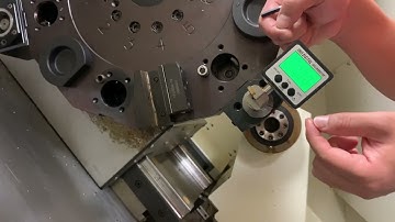 How to use digital protractor - level indicator - to align a CNC turning tool