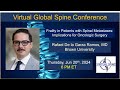"Frailty in Patients with Spinal Metastases" with Dr. Rafael De la Garza Ramos, June 20th, 2024