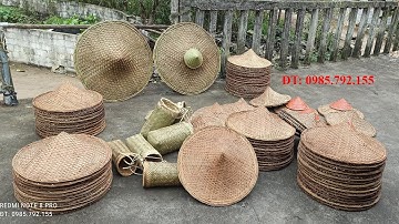 Ai nón lá Cao Bằng. Đa dạng kích cỡ, nhiều loại. Thăm làng nghề nón lá Cao Bằng