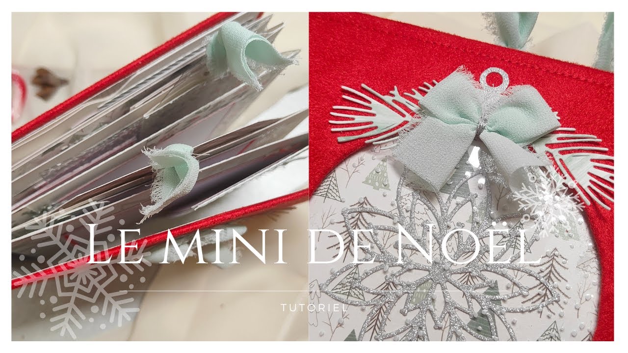 Tutoriel Mini Album de Noël / Idée cadeau fait main pour garder de précieux souvenirs #scrapbooking
