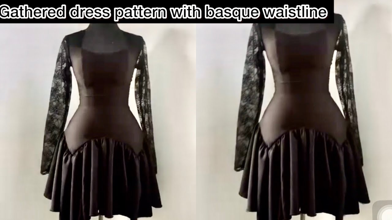 Basque Waist Pattern How To Draft A Trendy Gathered Gown With A Basque/Corset Waistline # ...