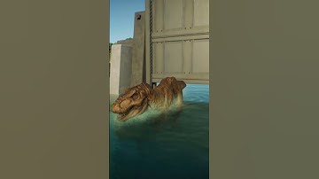 Rexy in Lagoon - Jurassic World Evolution 2