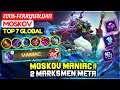 MOSKOV MANIAC !! 2 Marksmen Meta [ Top 5 Global Moskov ] evos-ferrywildan - Mobile Legends