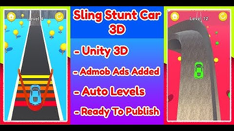 Slingshot Stunt Driver 3D Top Trending Game Unity Source Code + Admob Ads (Unity Template)