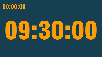 9 hour 30 minute timer (with end alarm, time elapsed and progress bar)