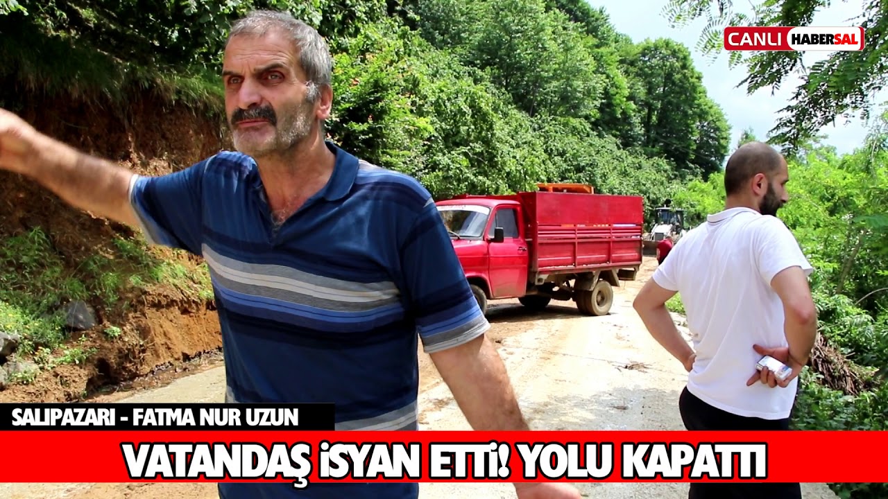 SALIPAZARI’NDA VATANDAŞ İSYAN ETTİ! YOLU KAPATTI