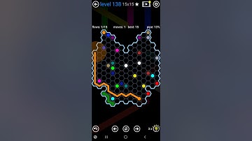 How To Solve Flow Free Hexes Inkblot Pack Level 138 15x15 Board Walk Through Solution Walkthrough