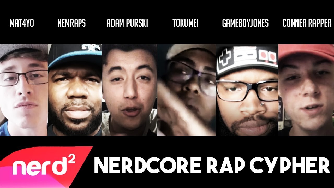 Nerdcore Rap Cypher - Adam Purski ft. NemRaps, Mat4Yo, Tokumei