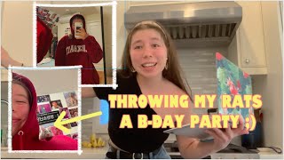 i threw a birthday party for my pet rats