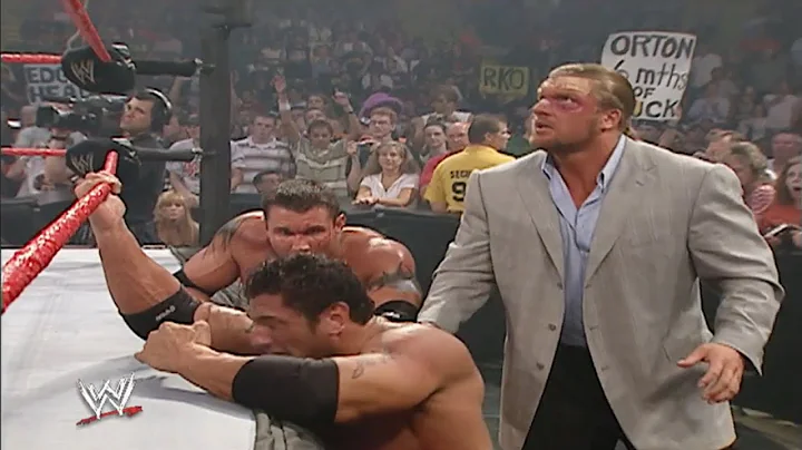 Evolution vs Chris Benoit Edge & Chris Jericho - Raw 14/6/04 (3/4)