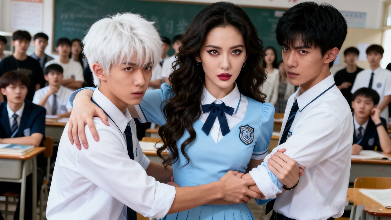 Sebuah keluarga beranggotakan tiga orang di kelas yang sama！#minidrama