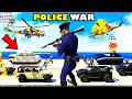 Franklin POLICE WAR With Entire ARMY in GTA 5 | SHINCHAN and CHOP