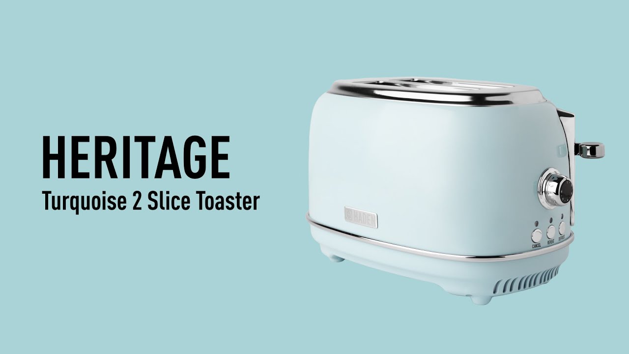 Haden Heritage 2-Slice Turquoise Toaster 