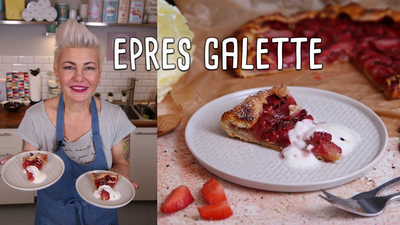 Ide süss! Violetta - Epres-mandulás galette | Mindmegette.hu