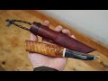 Knife making  simple puukko and sheath