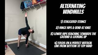 Alternating Windmills - Thoracic Mobility