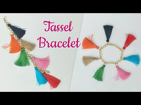 Beaded Tassel Bracelet DIY by Trinkets in bloom