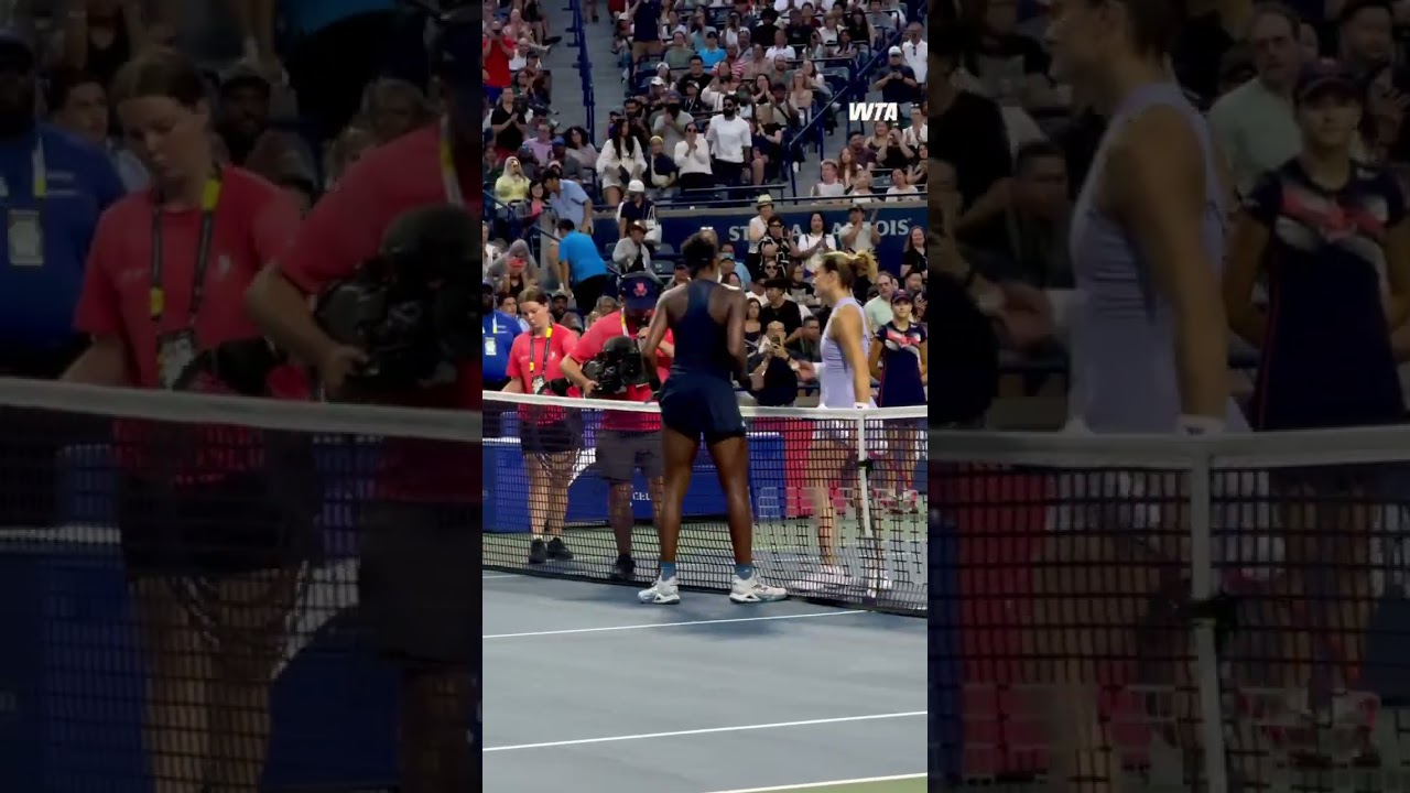 Under the lights in the SIX! 🤩 Coco Gauff defeats Sakkari in straight sets. #WTA #CocoGauff #NBO26