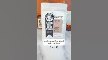 Make a COFFEE BAG label with us! ☕️ (labeling coffee pouches) #coffee