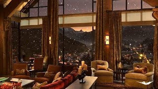 Cozy Winter Ambience (No Music) Crackling Fireplace & Snow ❄️ Sleep Sounds by Blissful Dreams 7,673 views 3 years ago 1 hour, 1 minute