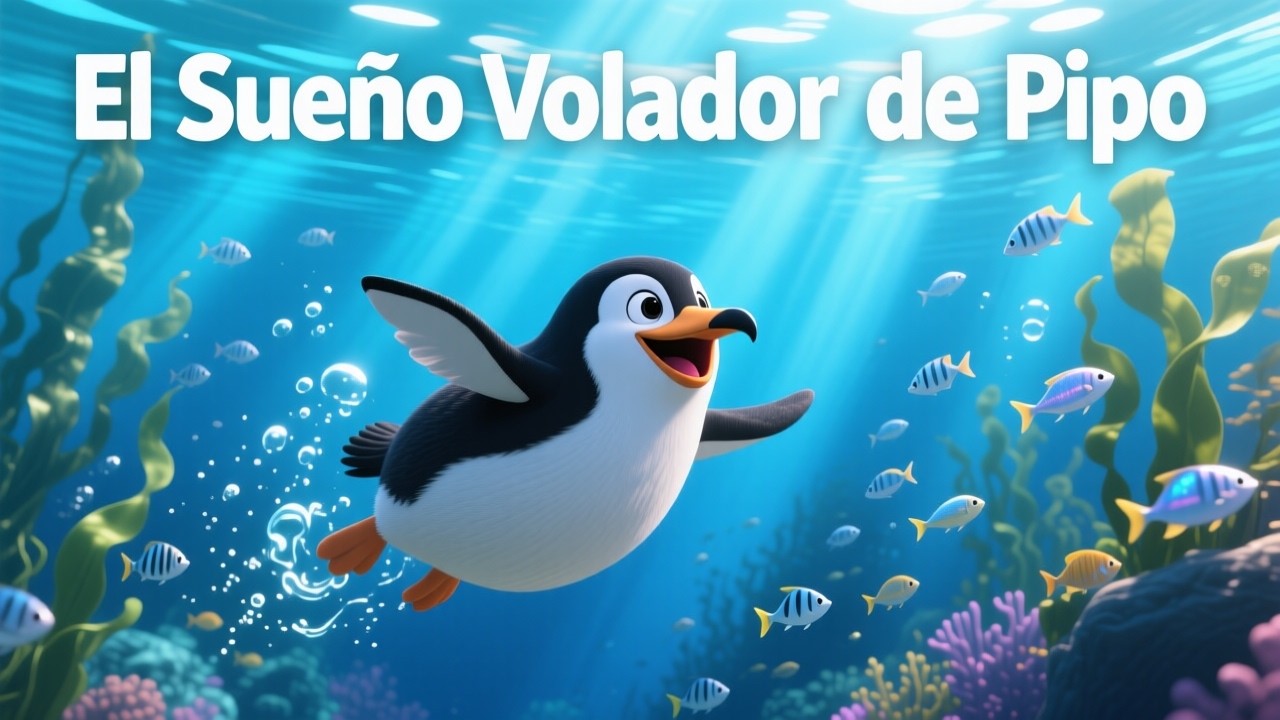 😂❤️El pingüino que quería volar 🐧 | Un cuento mágico con canciones infantiles