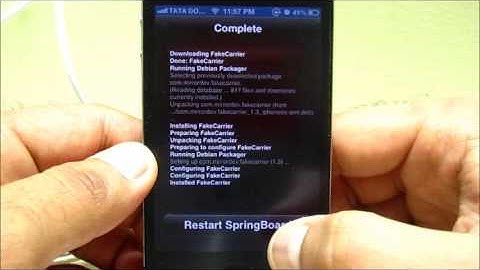 How to Change Carrier Name on Jailbroken iPhone, Pod Touch or iPad