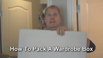 How To Pack A Wardrobe Box - Video 4 of 16 - Kootenai Storage and Relocation