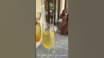 Trying To Make The Perfect Mimosa At Brunch 
