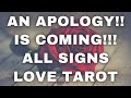 Love tarot today  an apology is coming soulmates twin flames