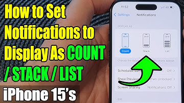 iPhone 15/15 Pro Max: How to Set Notifications to Display As COUNT/STACK/LIST