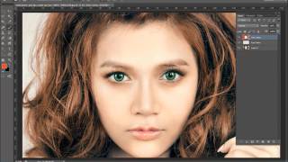 Changing Hair and Eye Colour in Photoshop CS6 screenshot 2