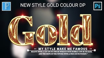 Gilter Gold Text Effect | Golden Glass Font Editing 2023 Pstouch Tutorial On Android |Mazhar Edit