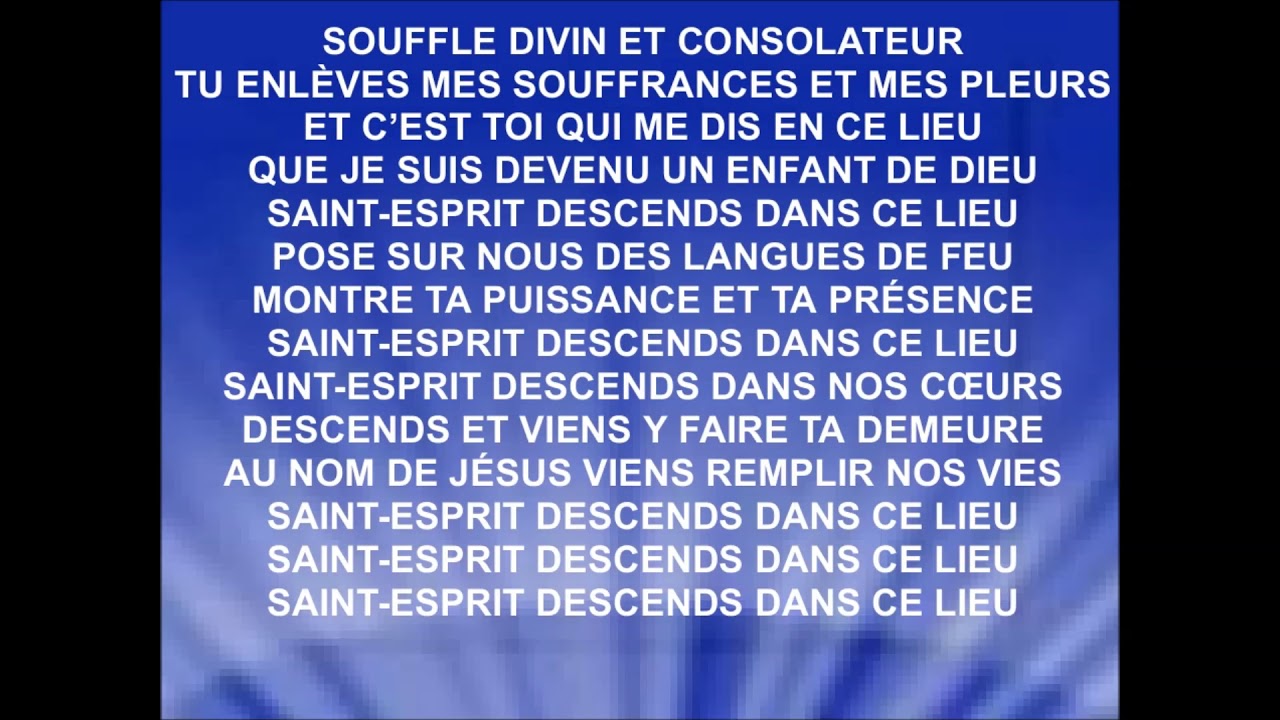 ENVOIE TON ESPRIT SEIGNEUR Kapi YouTube