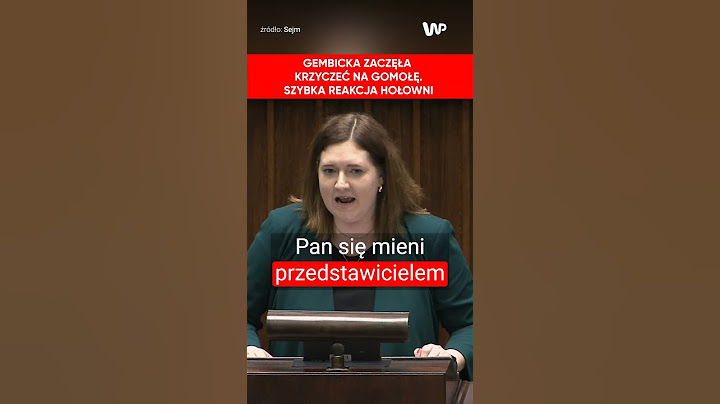 Gembicka zaczęła krzyczeć na Gomołę. Szybka reakcja Hołowni