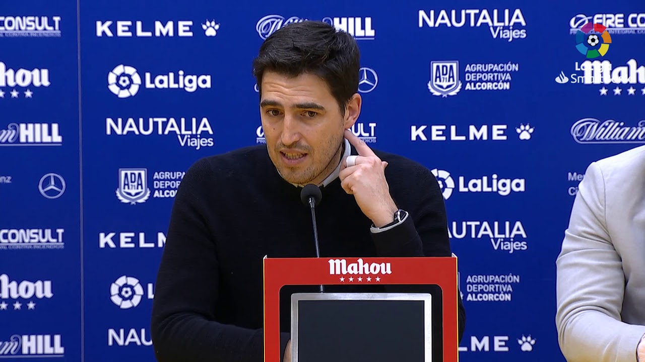 Rueda de prensa de Andoni Iraola tras el AD Alcrocón vs CD Mirandés (1 ...