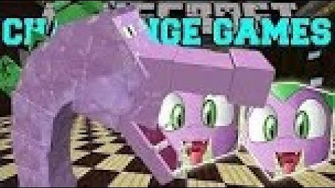 Pat and Jen PopularMMOs Minecraft  SPIKEZILLA CHALLENGE GAMES   Lucky Block Mod  Modded Mini Game